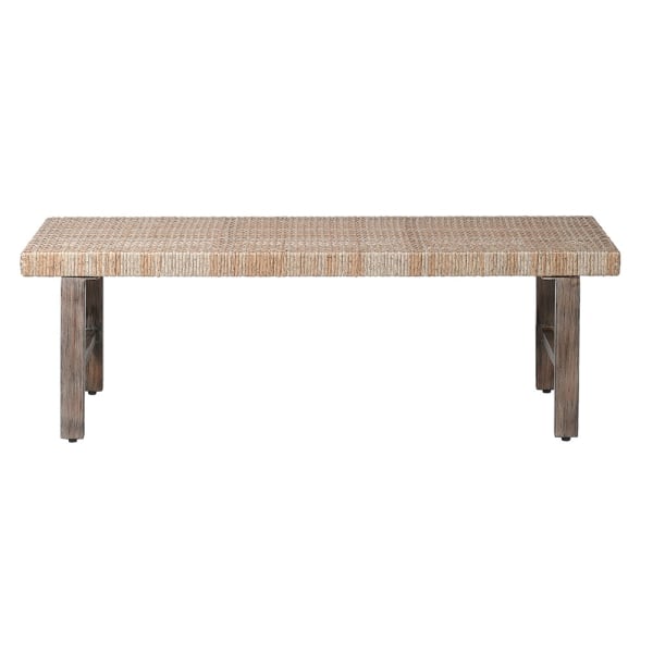 Natural Rattan Dining Bench
